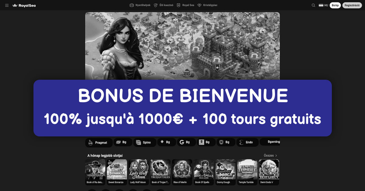 Royalsea Casino welcome bonus