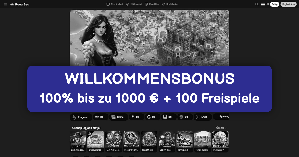 Royalsea Casino welcome bonus